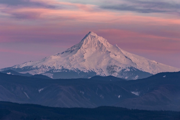 Just after sunset in the PNW - Mt Hood Oregon USA 
