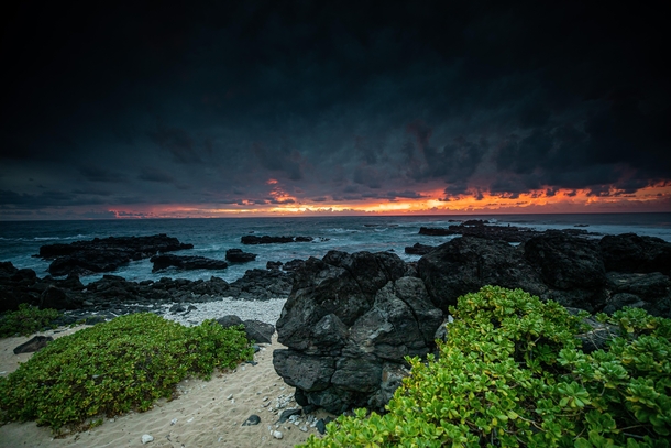 Kaena Point Sunset Hawaii 