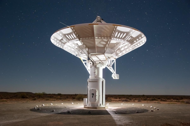 KAT- telescope for the Square Kilometre Array SKA Project in South Africa which will be the worlds largest radio telescope 