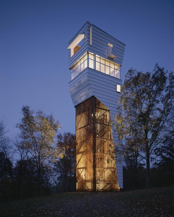 Keenan TowerHouse in Fayetteville Arkansas  by Marlon Blackwell Architect 