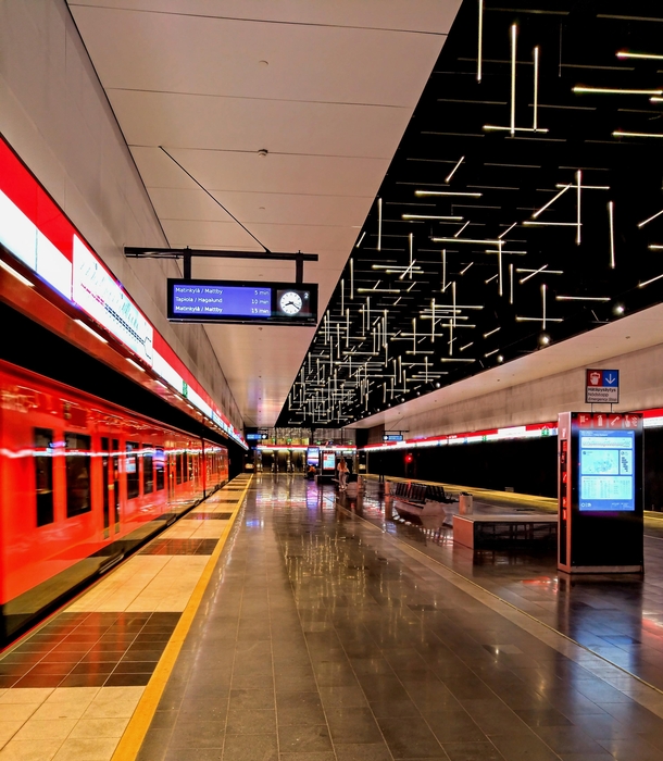 Keilaniemi metro station in The Greater-Helsinki region Finland 