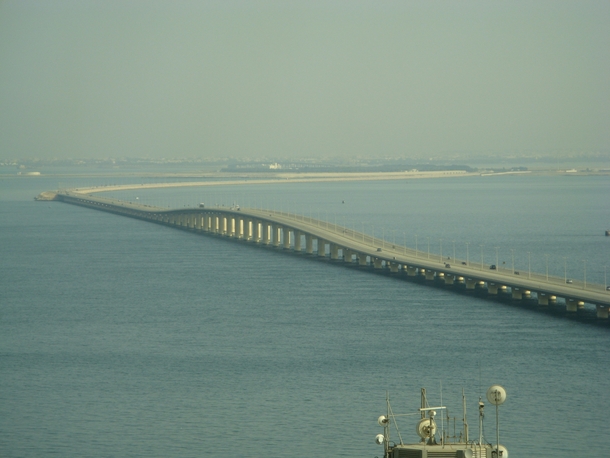 King Fahd Causeway connecting Bahrain to Saudi Arabia 