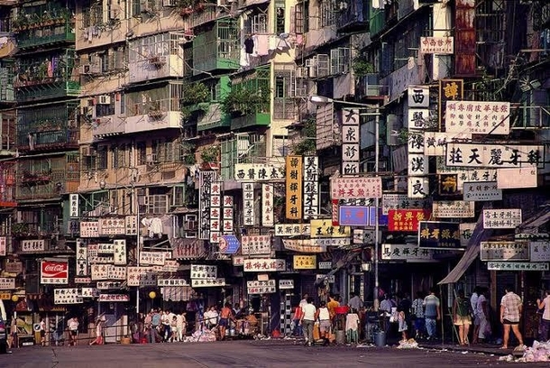 Kowloon the walled city - Hong Kong For those who never heard about it I recommend a little research Its very interesting 