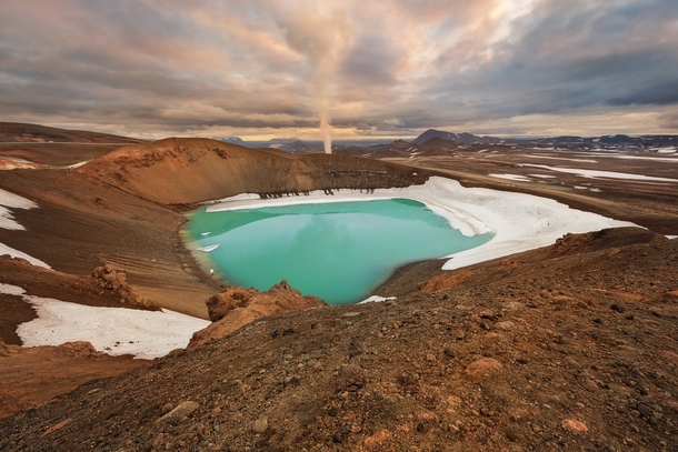 Krafla crater Iceland  by Romy Lee 