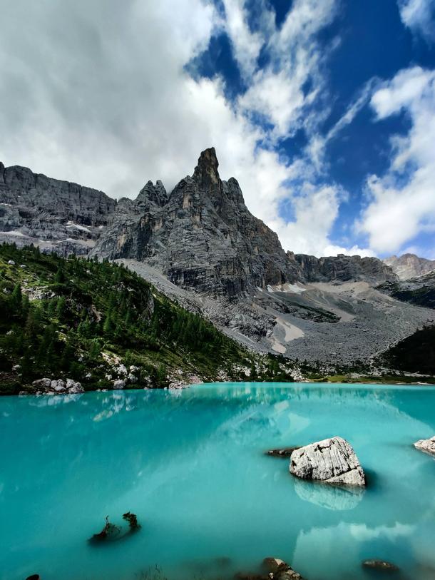 Lago Di Sorapis Cortina Dampezzo Italy 