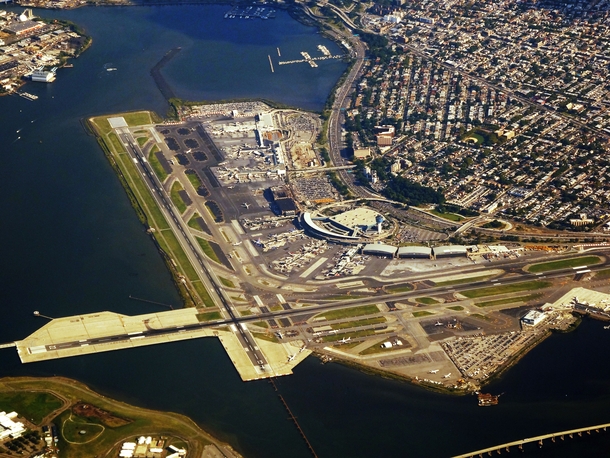 LaGuardia Airport on Flushing Bay Queens New York 