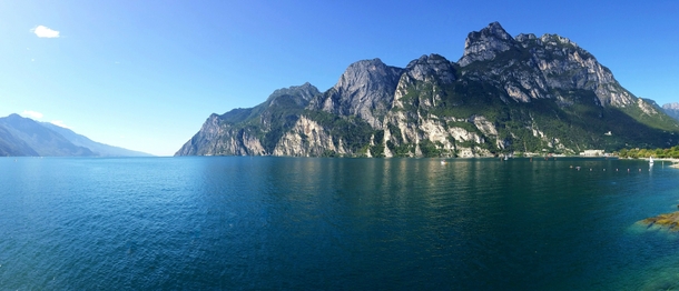 Lake Garda Italy Camera phone panorama taken while traveling Europe 