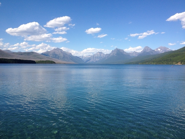 Lake McDonald in Glacier National Park Montana 