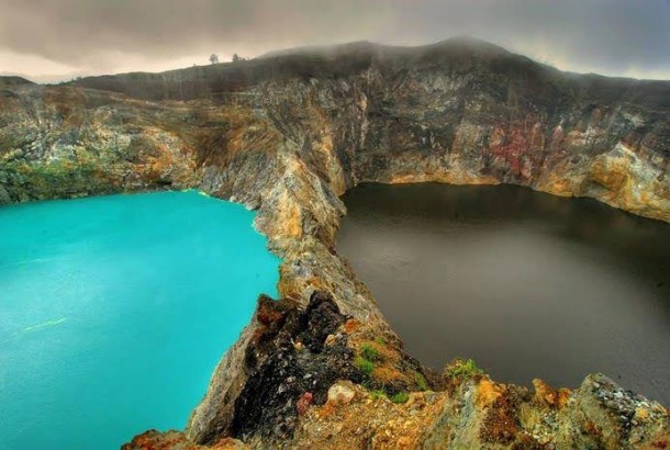 Lakes of Mount Kelimutu Indonesia Very interesting information in comments