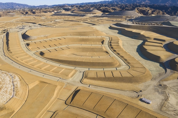 Landforming massive grading project as part of a  home project in Santa Clarita California 
