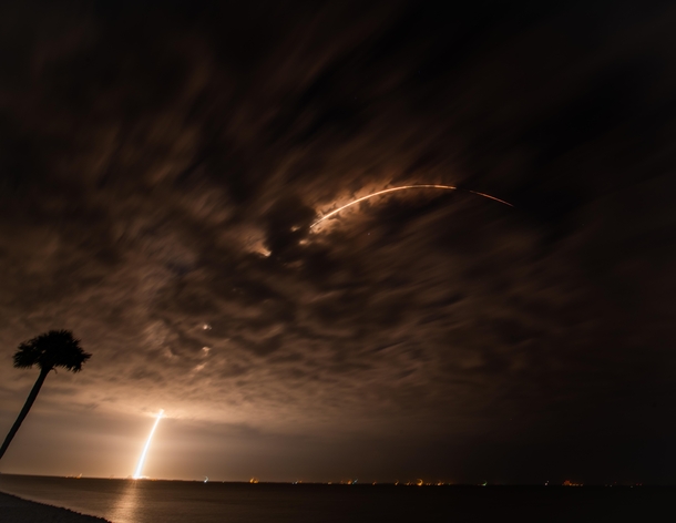 Last nights Falcon launch sure was a beauty even with the clouds 