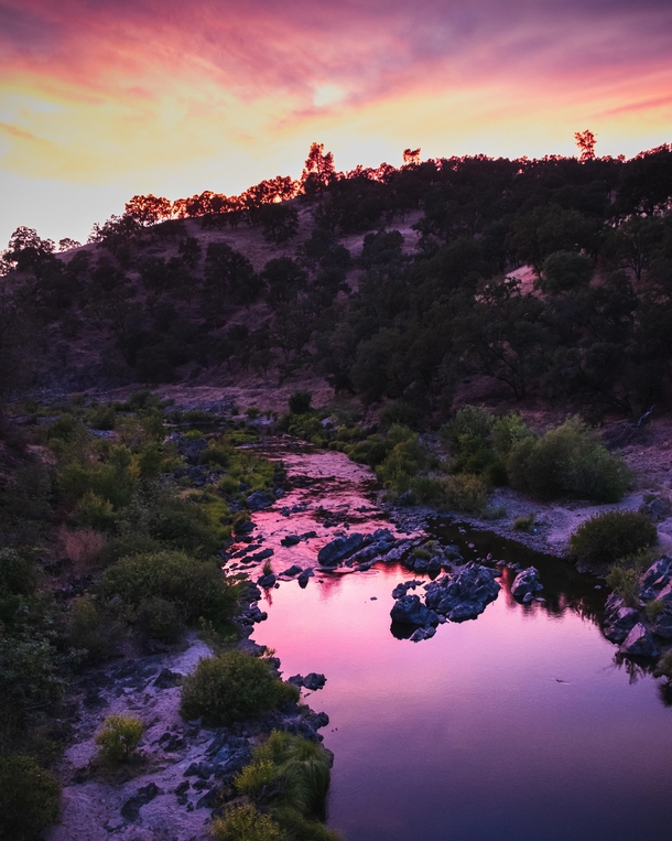 Last nights sunset  Consumnes River Shingle Springs CA 