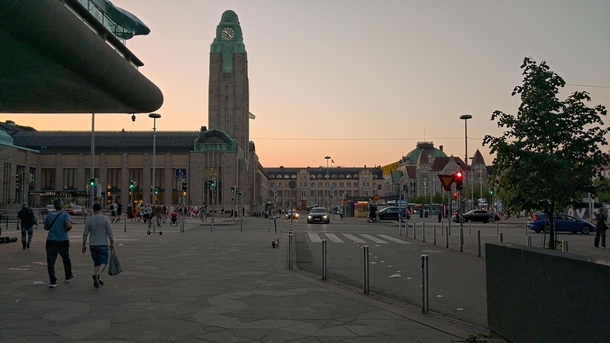 Late evening in Helsinki Finland 
