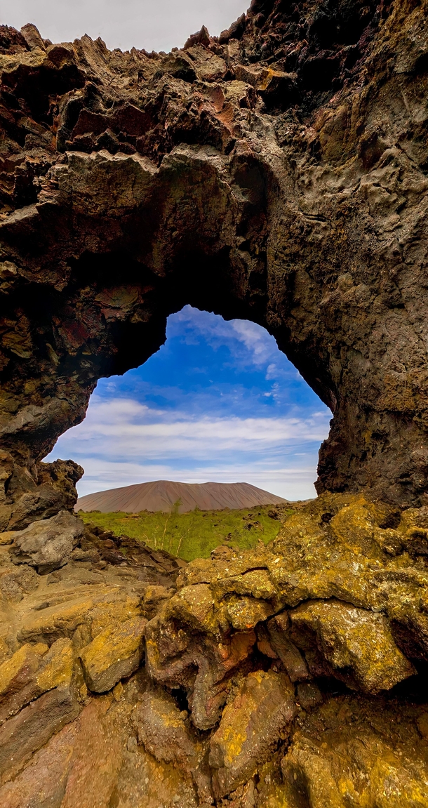 lava arch in dimmuborgir iceland  And also where game of thrones was filmed 