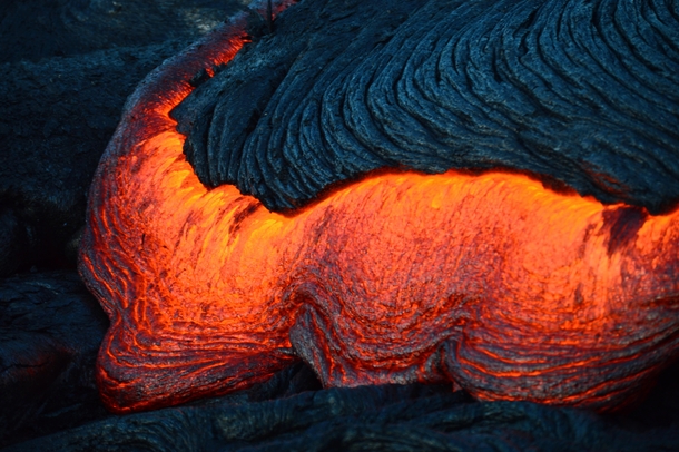 Lava from a flank eruption on Kilauea 