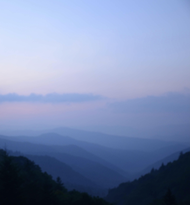 Layers of dawn  Great Smoky Mountains Tennessee   x 