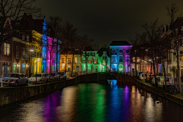 Lichtjesavond in Delft the Netherlands 
