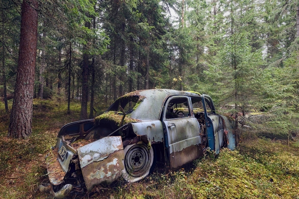 Live fast live hard Abandoned car at Germany By Andy Schwetz 