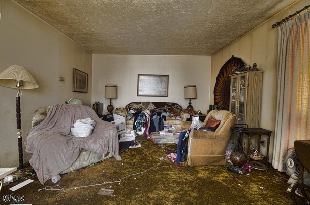 Living Room Inside the Most Shocking Abandoned Time Capsule House I Ever Explored 