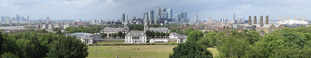 London panorama from Greenwich Park 