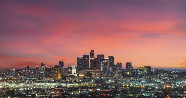Los Angeles at sunset 