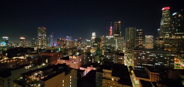 Los Angeles from a -story roof