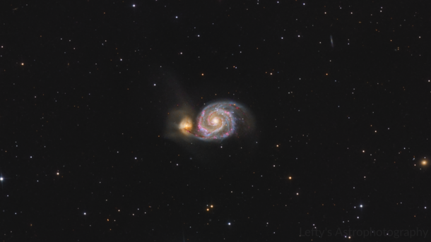 M - The Whirlpool Galaxy in HaLRGB 