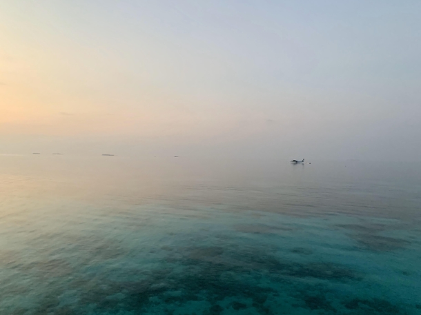Maldives - cant tell where sky ends and ocean begins oc