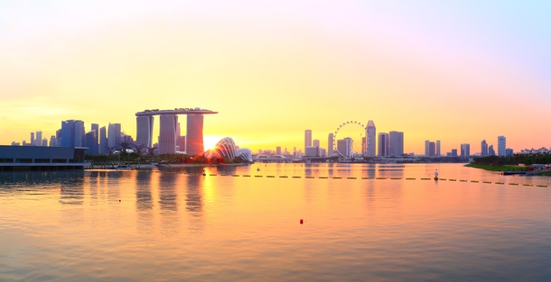 Marina Bay Golden Sunset - Singapore  photo by JIMI_lin
