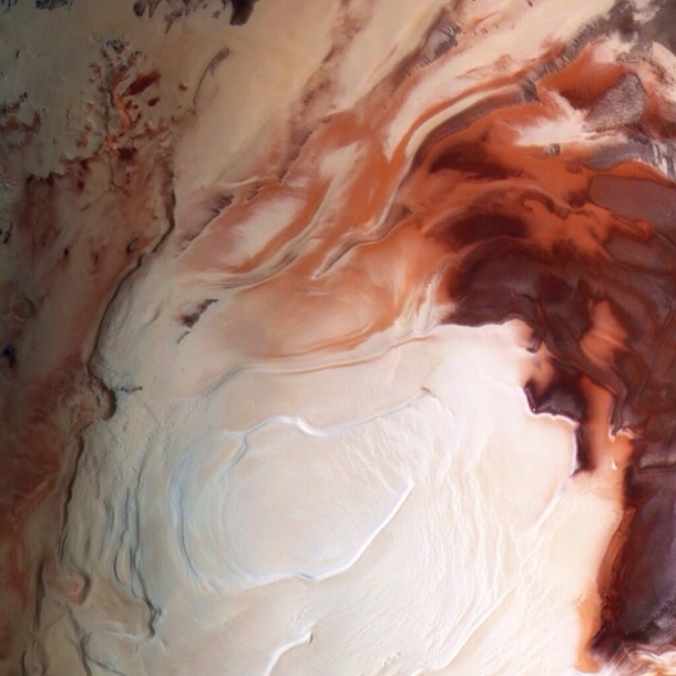 Mars Southern Polar Ice Cap 