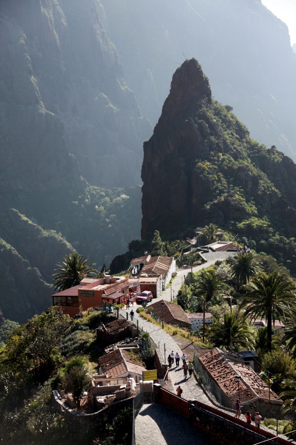 Masca - former pirate village hidden in mountains of Tenerife Canary Islands 