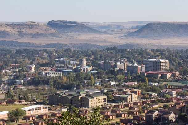 Maseru the capital of Lesotho 