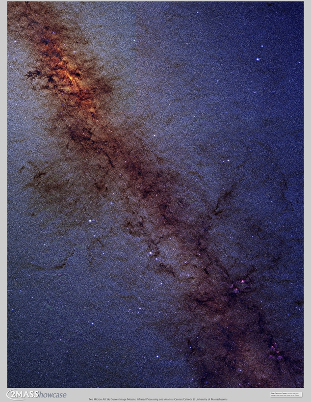 MASS Image of the Galactic Center Milky Way 