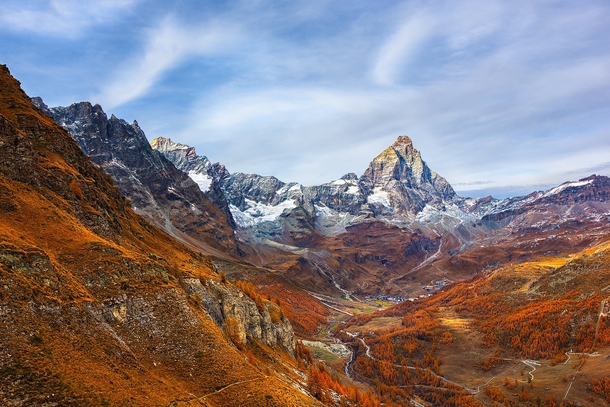 Matterhorn on the border of Switzerland and Italy  by Ennio Pozzetti