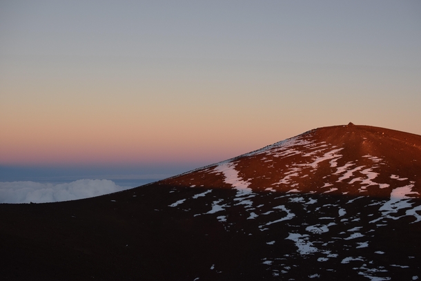 Mauna Kea at sunset HI 