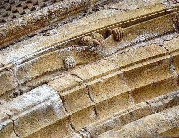 Medieval humor Abbey of Sainte Foy Conques France c How great this is