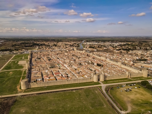 Medieval village of AiguesMortes in South of France