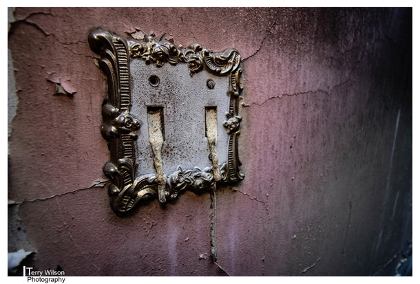 Melted Light Switches In Burnt Out Abandoned Victorian Farm House