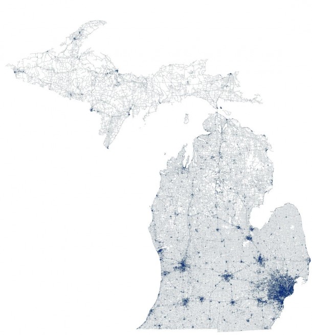 Michigan defined only by its road infrastructure x-post from rMichigan 