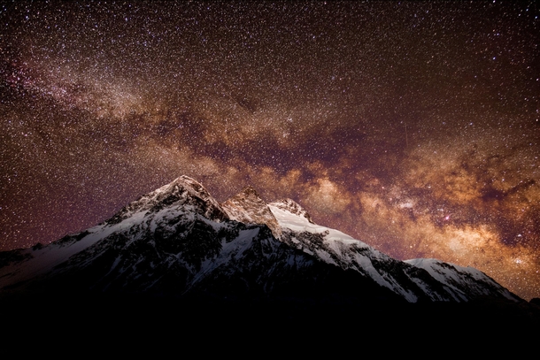 Milky Way over Broad Peak  m Karakoram  By Petr Jan Juraka 