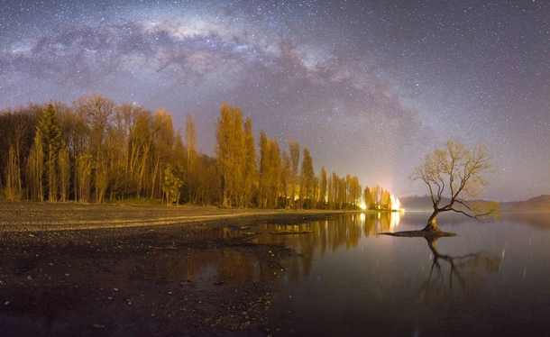 Milky Way over Lake Wanaka New Zealand 