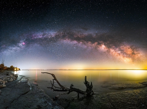 Milky Way over some driftwood Prince Edward County Ontario Canada  x