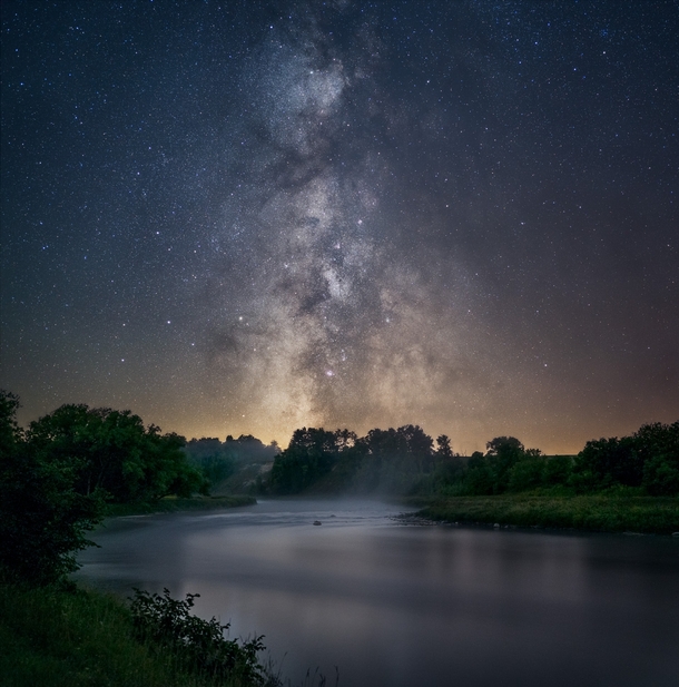 Milky Way over the Saugeen River 