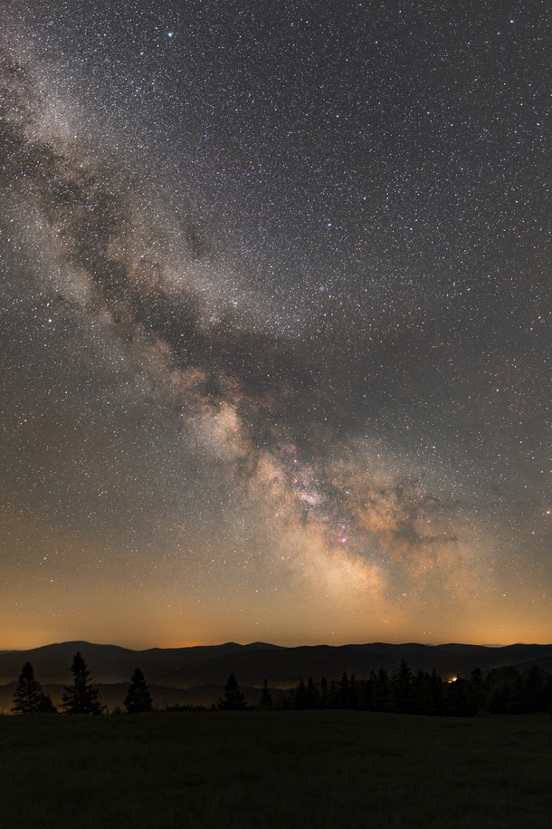 Milky Way panorama from a dark location 