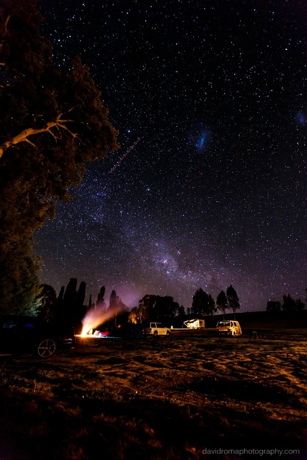 Milkyway by Firelight - Flat rock Australia 