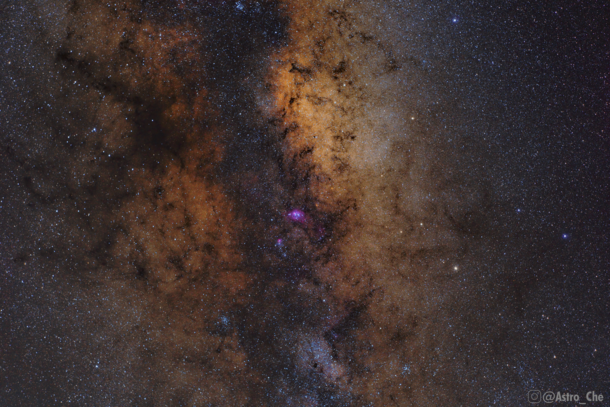 Milkyway Core Featuring the Cosmic kiwi and many others Shot from the Orongorongo river