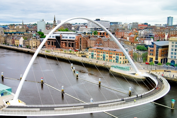 Millennium Bridge Newcastle upon Tyne England 