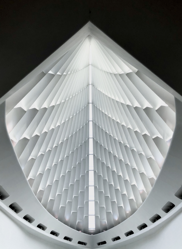 Milwaukee art museum skylight Designed by Santiago Calatrava 