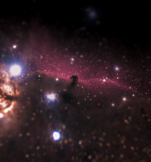 Miniatured horse nebula IC