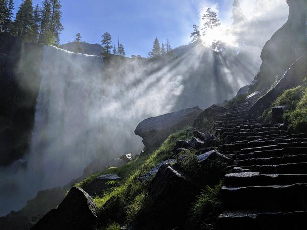 Mist Trail Vernal Falls Yosemite  x